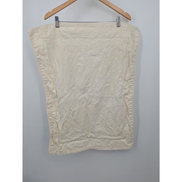 Set of 3 Vintage D. Porthault King Pillowcases Ivory Floral Damask 100% Cotton - Picture 7 of 9